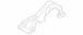 Cover Seat Back Lamp Latch - Rear, Driver, Outer