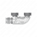 Exhaust Manifold End Piece - Complete OM936
