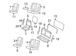 Folding Seat Latch - Right, Rear, Back