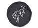 Abstract Bronco, Opaque White Ink Spare 35 inch Tire Cover