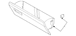 Glove Box Door Compartment Side - Passenger, Center