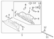 Box Glove Compartment <br>A combination of parts that make up the complete Sandstone
